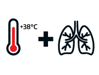 Fiebre dificultad para respirar